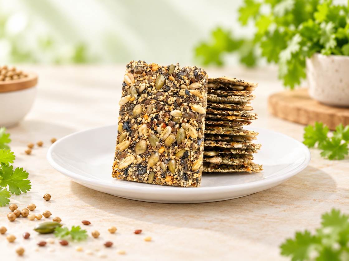 Spicy Coriander Crackers
